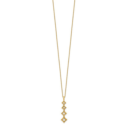True Origin Lab Grown Diamond VS+ F+ 18 in Complete Pendant Necklace