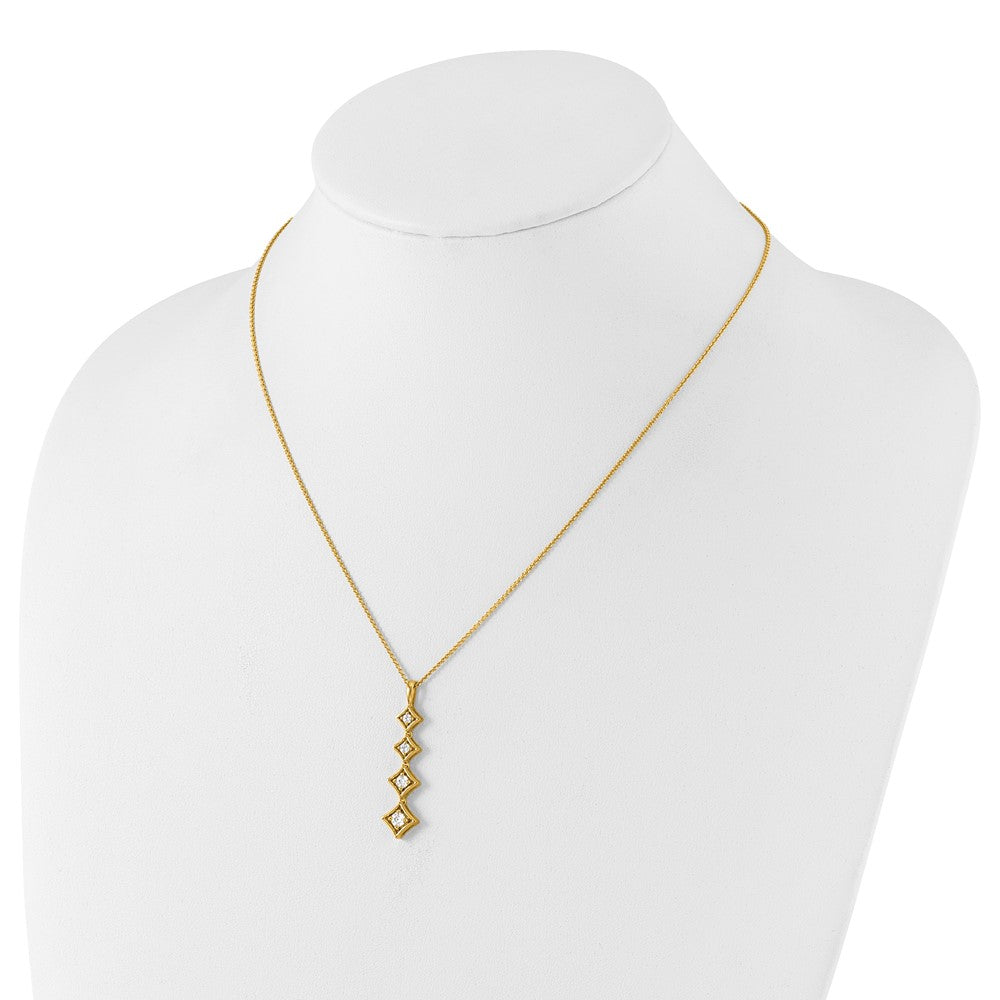 True Origin Lab Grown Diamond VS+ F+ 18 in Complete Pendant Necklace