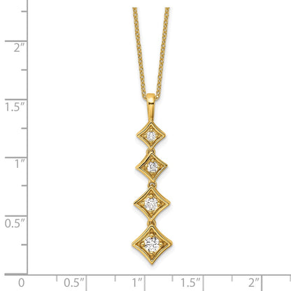 True Origin Lab Grown Diamond VS+ F+ 18 in Complete Pendant Necklace