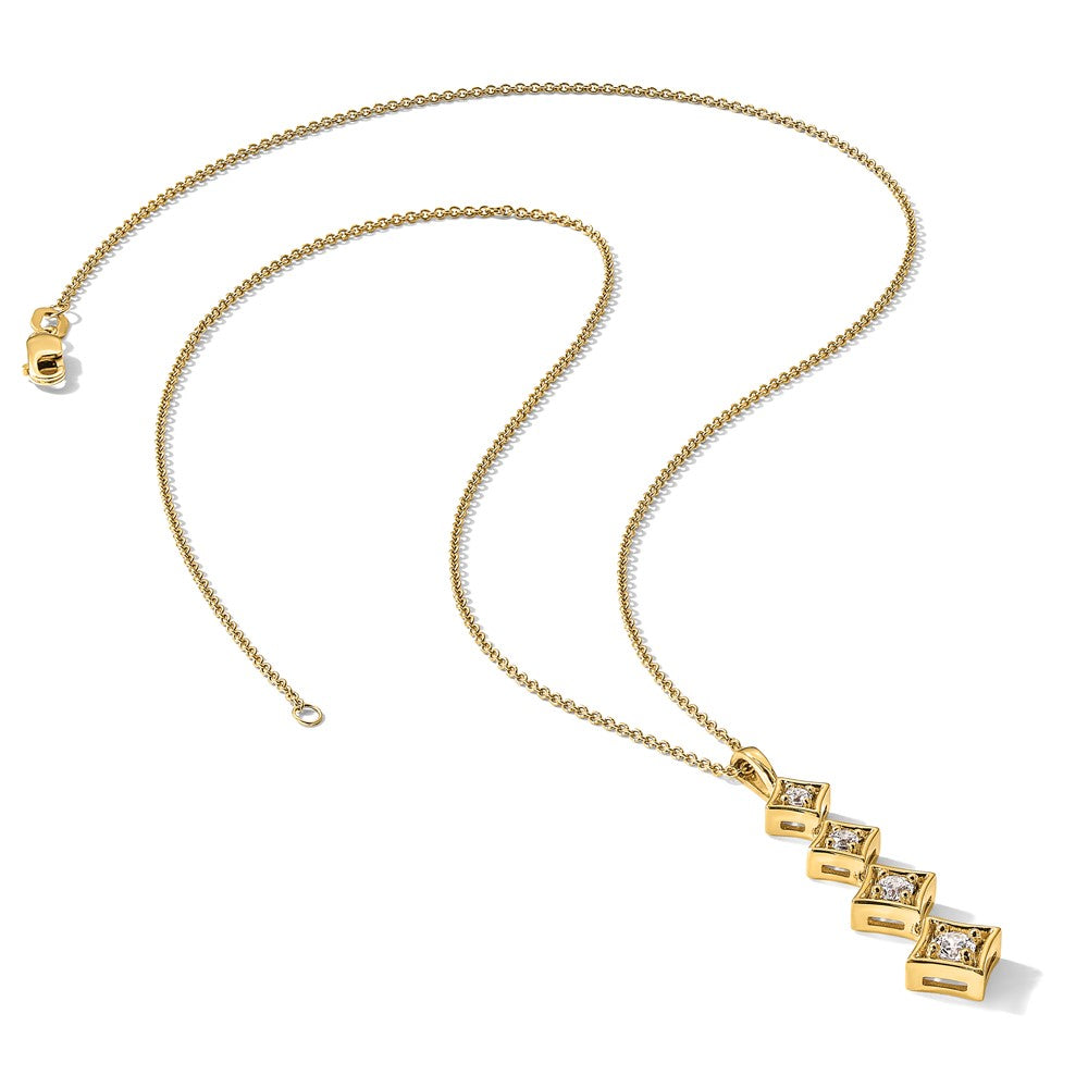 True Origin Lab Grown Diamond VS+ F+ 18 in Complete Pendant Necklace