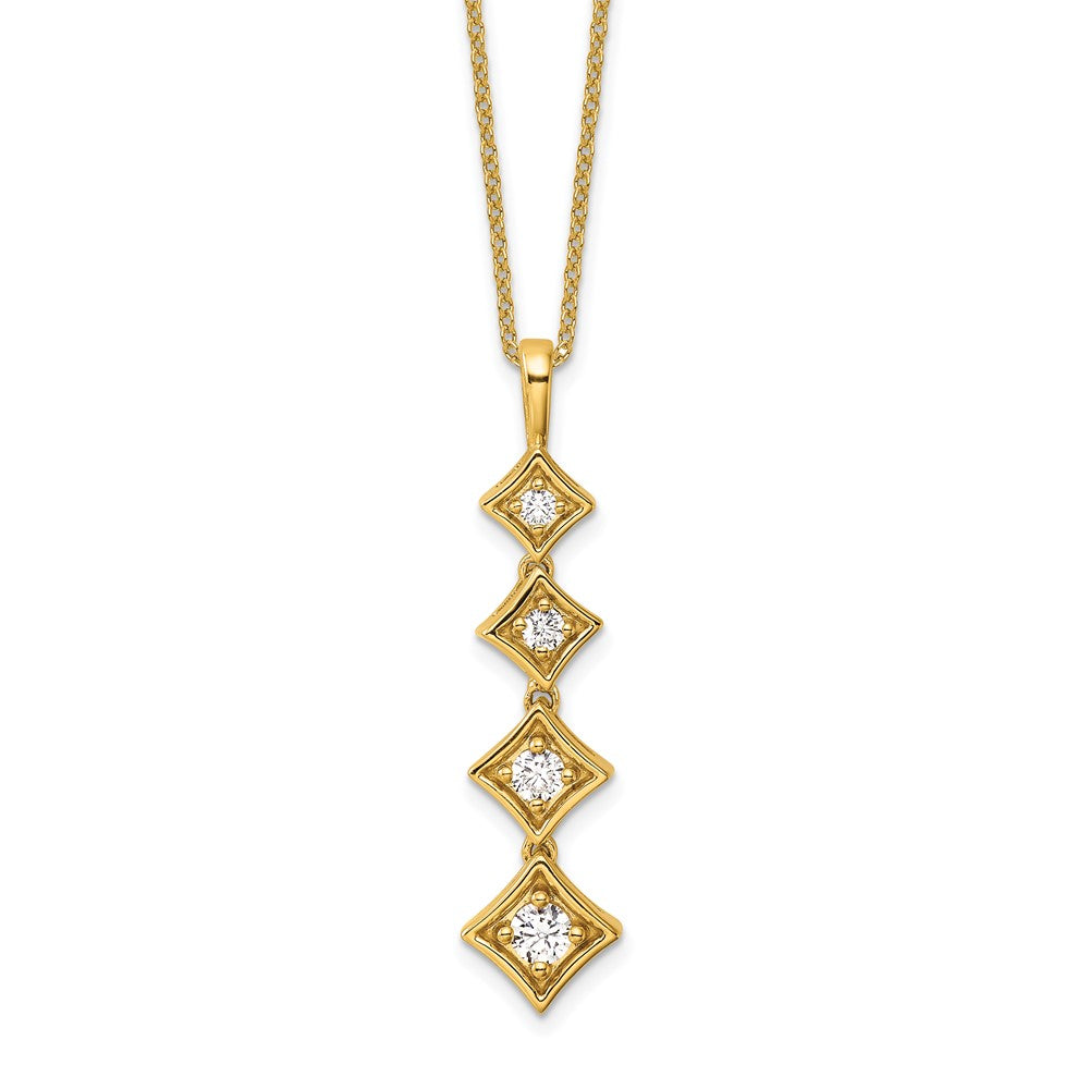 True Origin Lab Grown Diamond VS+ F+ 18 in Complete Pendant Necklace