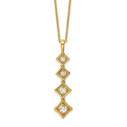 True Origin Lab Grown Diamond VS+ F+ 18 in Complete Pendant Necklace