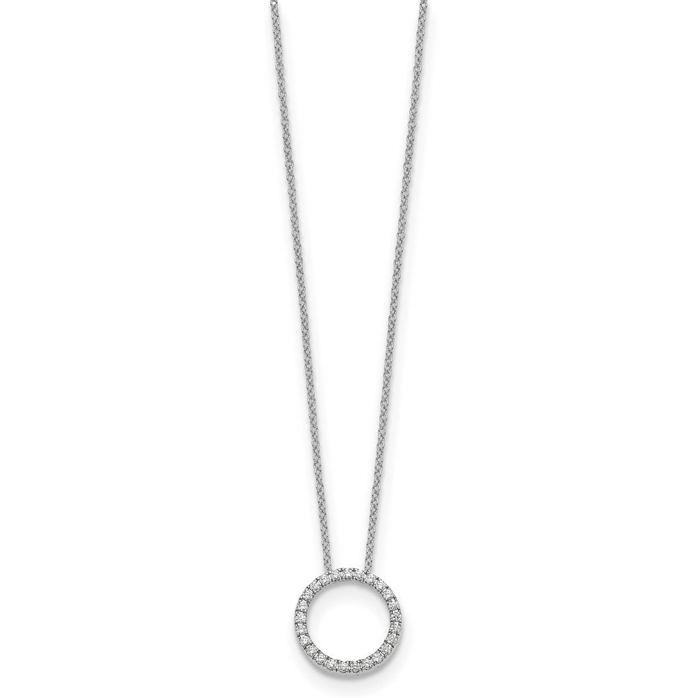 True Origin Lab Grown Diamond VS+ F+ Complete 18 in Eternity Pendant Necklace