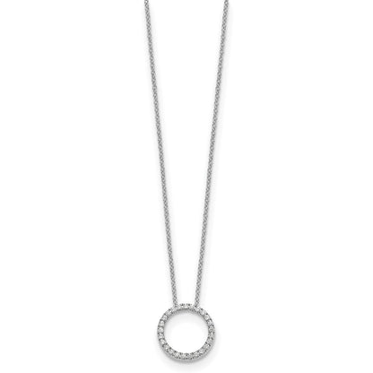 True Origin Lab Grown Diamond VS+ F+ Complete 18 in Eternity Pendant Necklace
