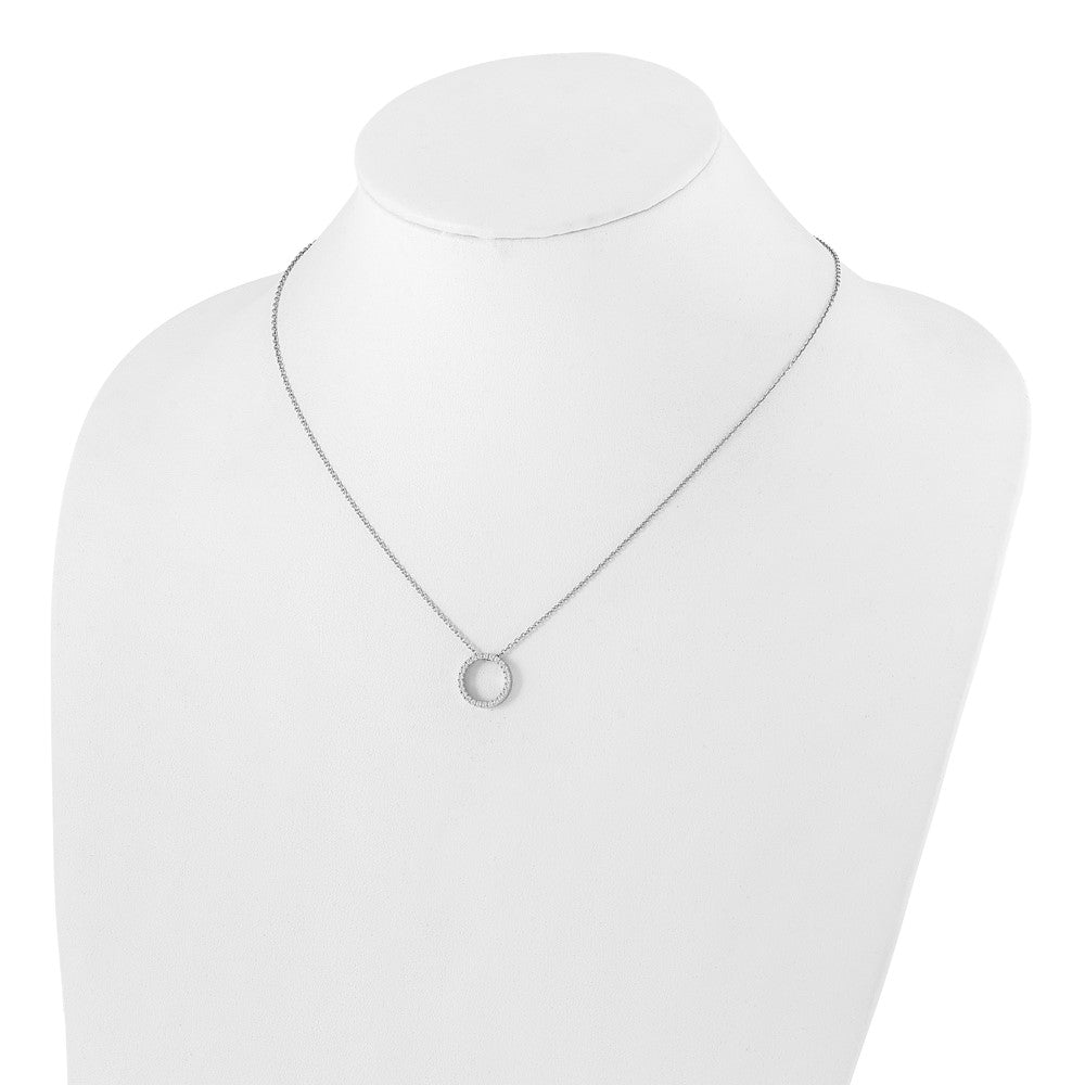 True Origin Lab Grown Diamond VS+ F+ Complete 18 in Eternity Pendant Necklace
