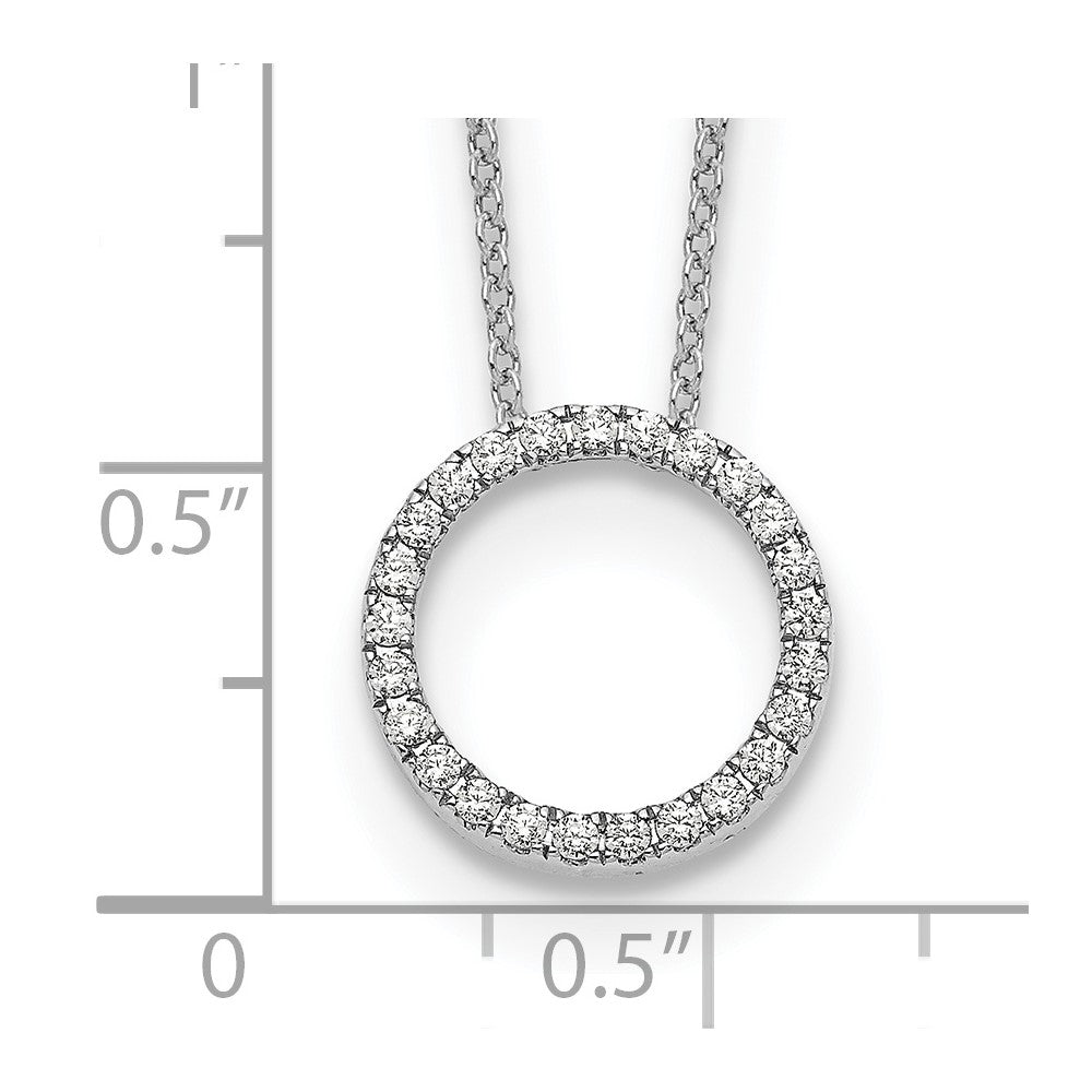 True Origin Lab Grown Diamond VS+ F+ Complete 18 in Eternity Pendant Necklace