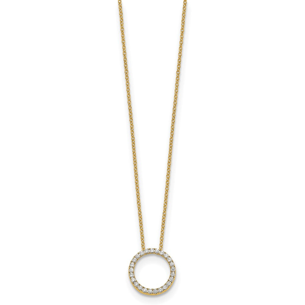 True Origin Lab Grown Diamond VS+ F+ Complete 18 in Eternity Pendant Necklace