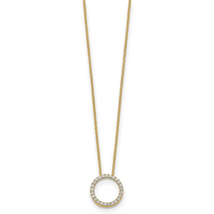 True Origin Lab Grown Diamond VS+ F+ Complete 18 in Eternity Pendant Necklace