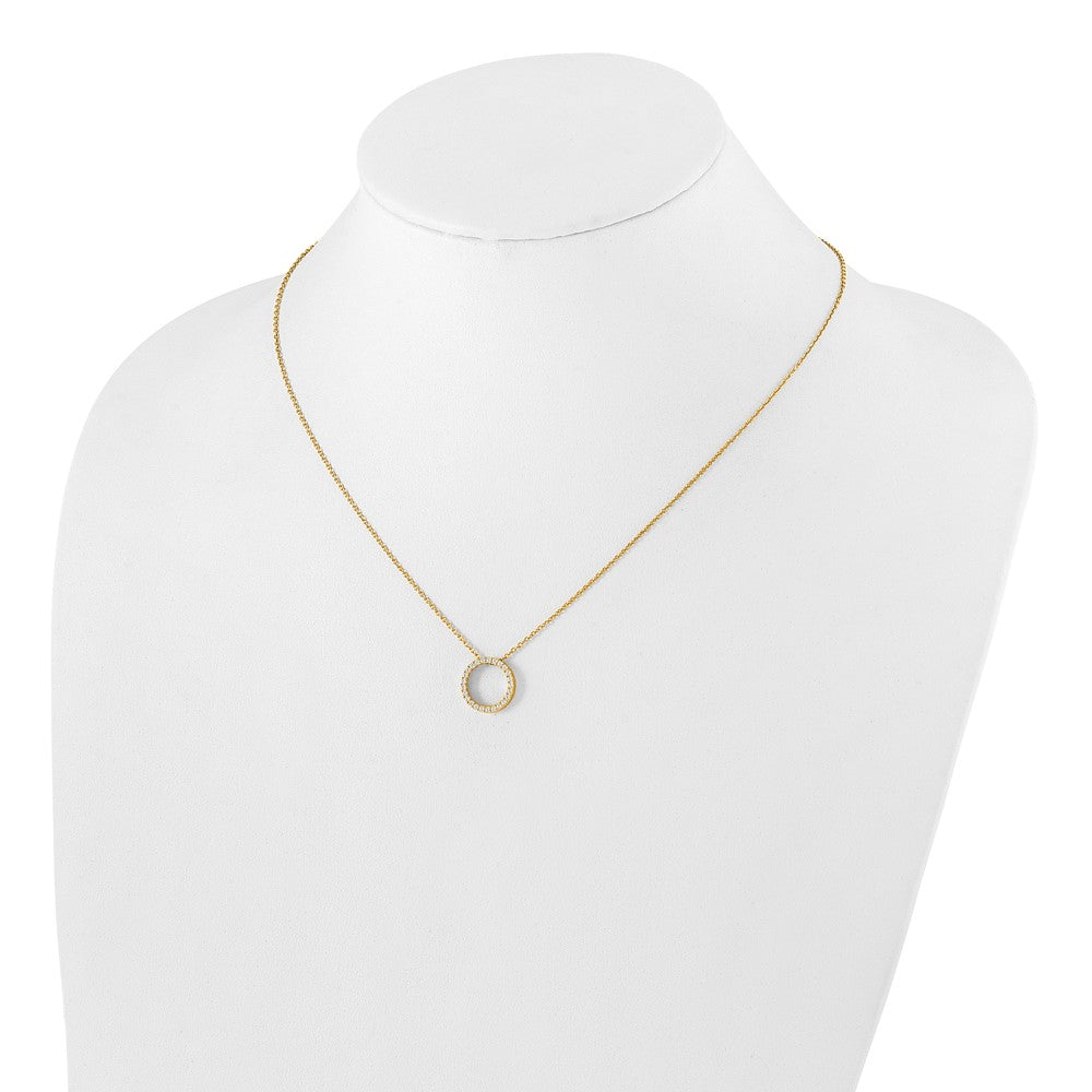 True Origin Lab Grown Diamond VS+ F+ Complete 18 in Eternity Pendant Necklace