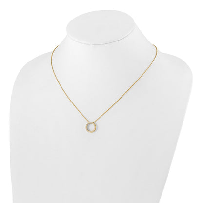 True Origin Lab Grown Diamond VS+ F+ Complete 18 in Eternity Pendant Necklace