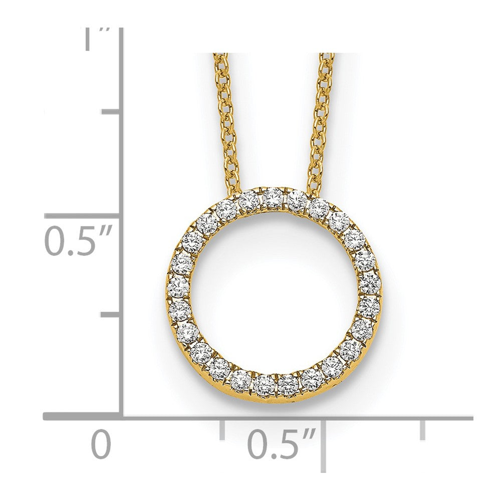 True Origin Lab Grown Diamond VS+ F+ Complete 18 in Eternity Pendant Necklace