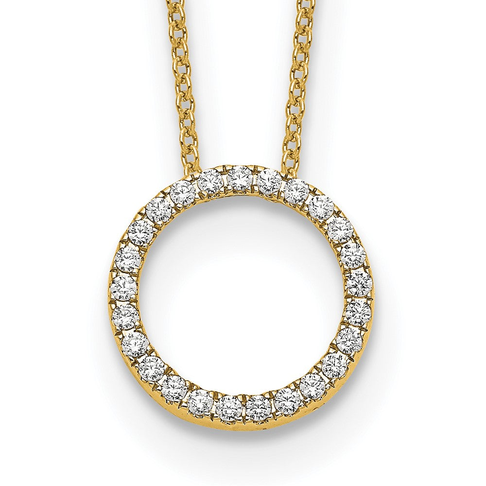 True Origin Lab Grown Diamond VS+ F+ Complete 18 in Eternity Pendant Necklace