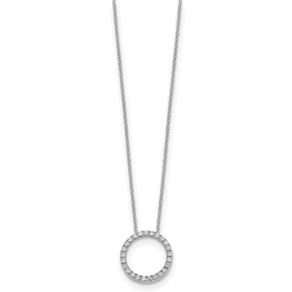True Origin Lab Grown Diamond VS+ F+ Complete 18 in Eternity Pendant Necklace