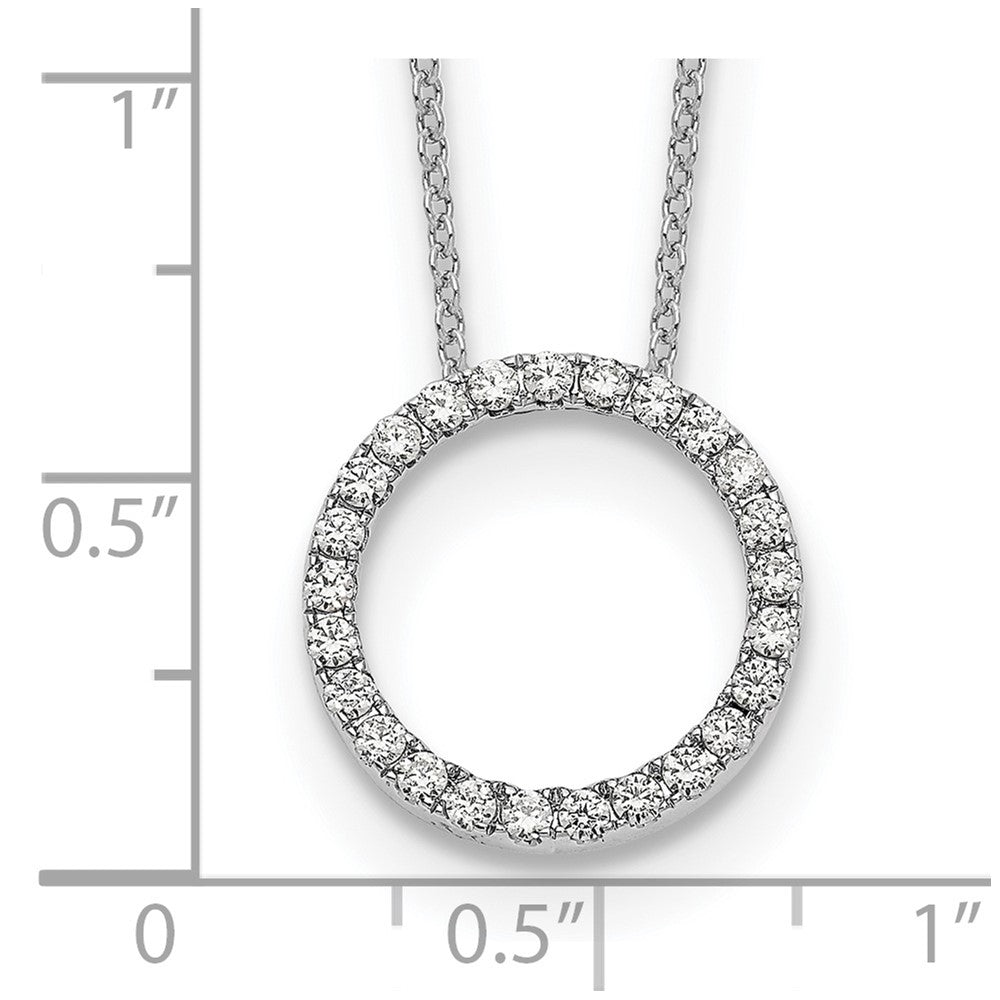 True Origin Lab Grown Diamond VS+ F+ Complete 18 in Eternity Pendant Necklace