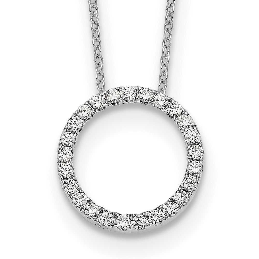 True Origin Lab Grown Diamond VS+ F+ Complete 18 in Eternity Pendant Necklace