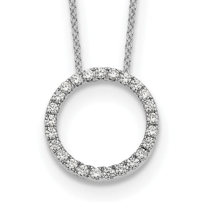 True Origin Lab Grown Diamond VS+ F+ Complete 18 in Eternity Pendant Necklace