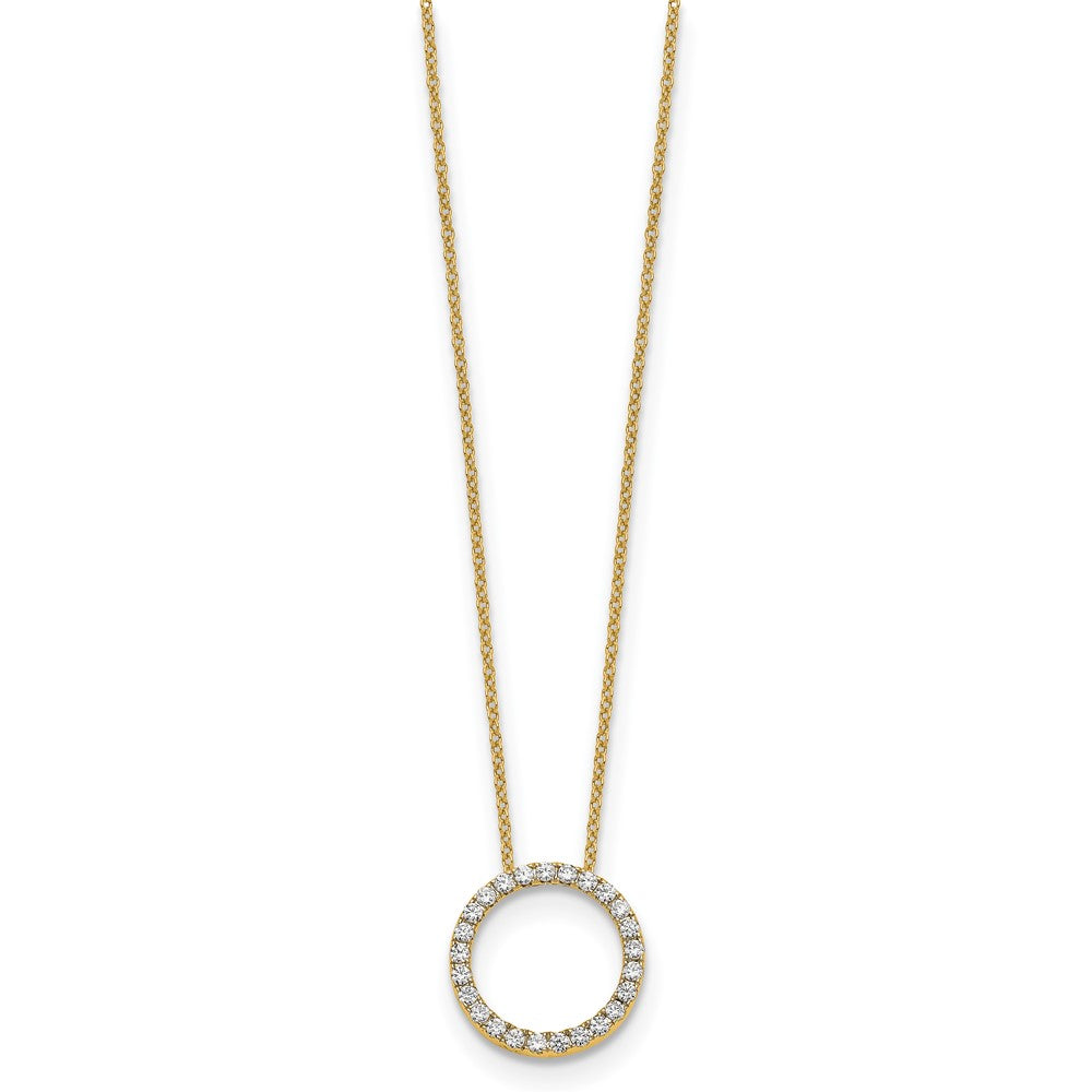 True Origin Lab Grown Diamond VS+ F+ Complete 18 in Eternity Pendant Necklace