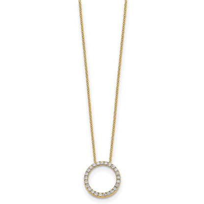 True Origin Lab Grown Diamond VS+ F+ Complete 18 in Eternity Pendant Necklace