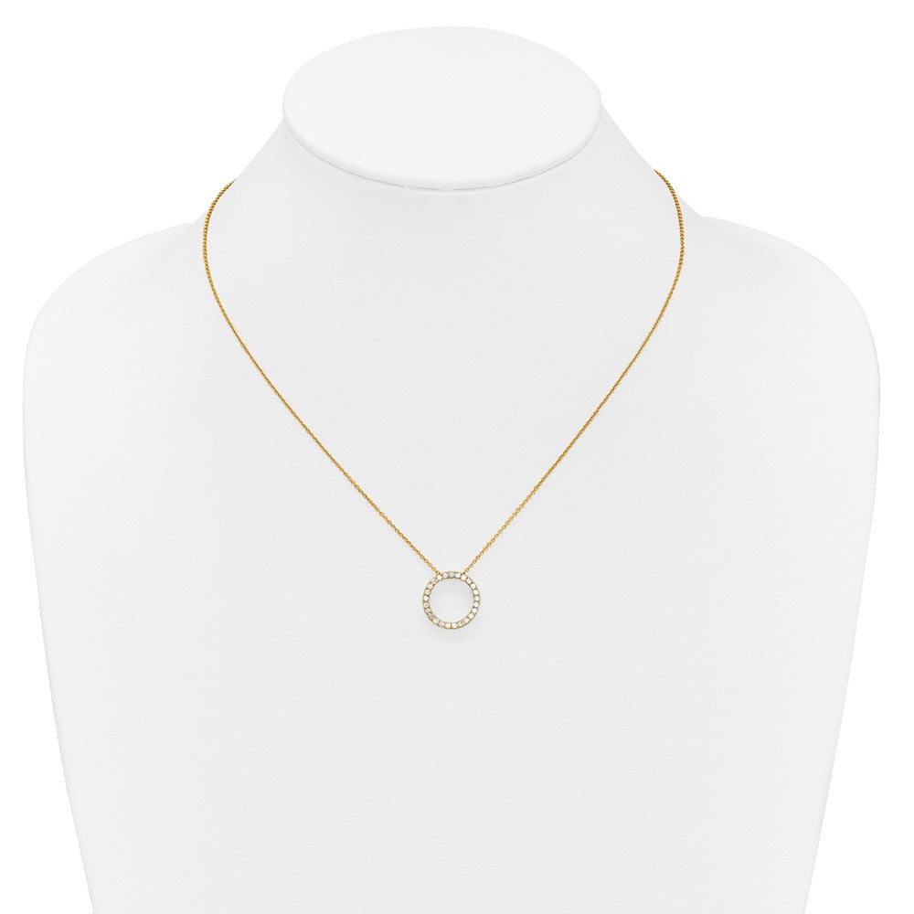 True Origin Lab Grown Diamond VS+ F+ Complete 18 in Eternity Pendant Necklace