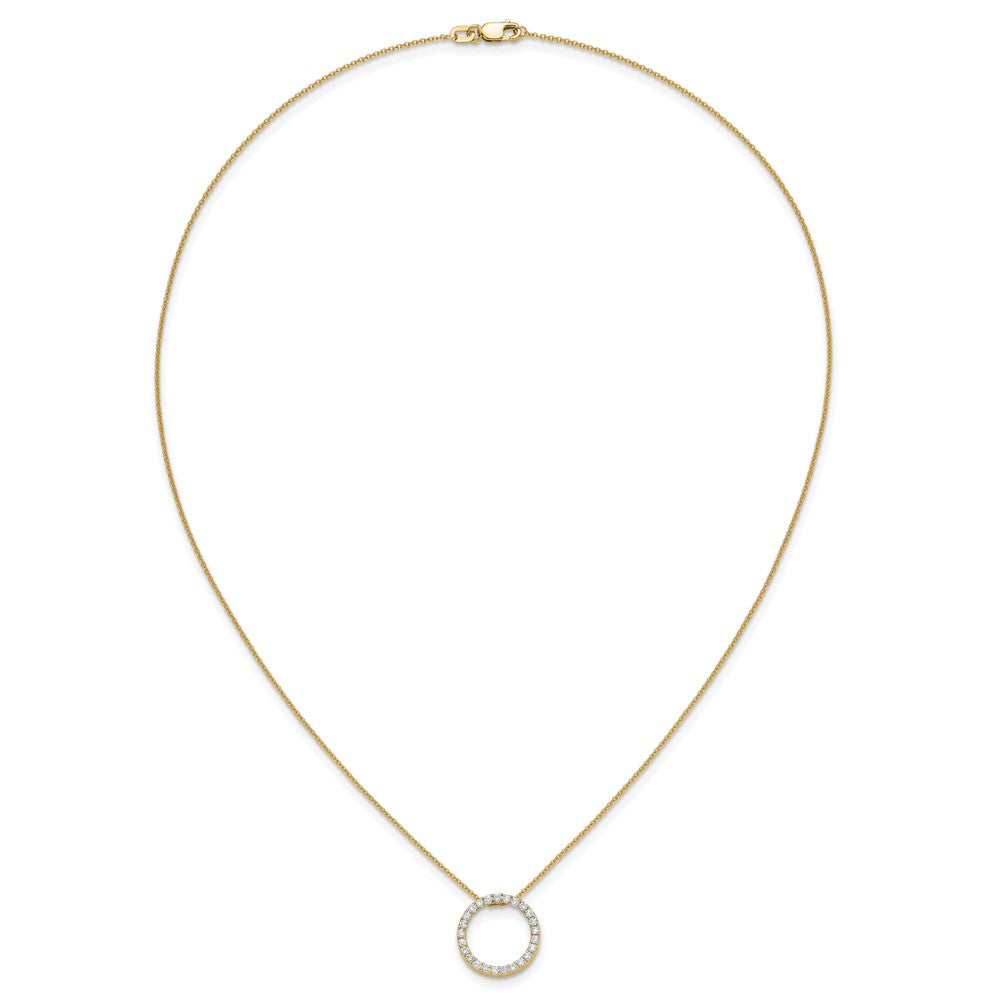 True Origin Lab Grown Diamond VS+ F+ Complete 18 in Eternity Pendant Necklace