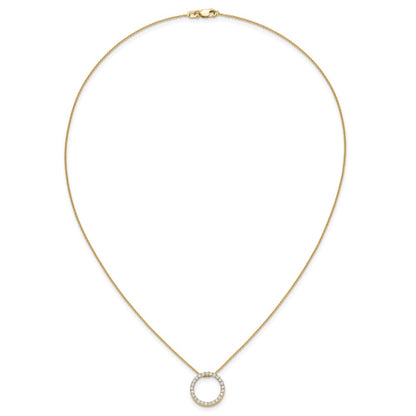 True Origin Lab Grown Diamond VS+ F+ Complete 18 in Eternity Pendant Necklace