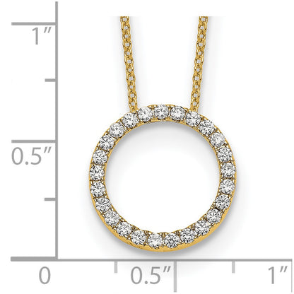 True Origin Lab Grown Diamond VS+ F+ Complete 18 in Eternity Pendant Necklace