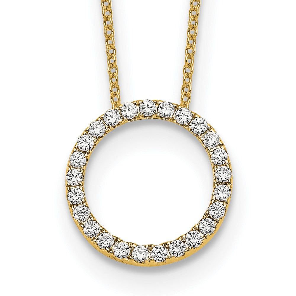 True Origin Lab Grown Diamond VS+ F+ Complete 18 in Eternity Pendant Necklace