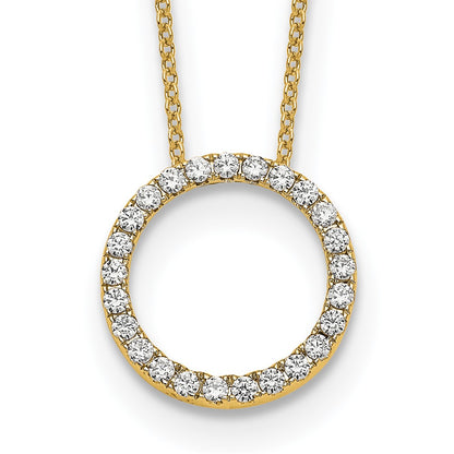 True Origin Lab Grown Diamond VS+ F+ Complete 18 in Eternity Pendant Necklace
