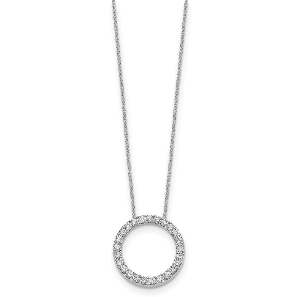 True Origin Lab Grown Diamond VS+ F+ Complete 18 in Eternity Pendant Necklace