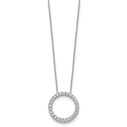 True Origin Lab Grown Diamond VS+ F+ Complete 18 in Eternity Pendant Necklace
