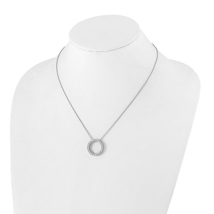 True Origin Lab Grown Diamond VS+ F+ Complete 18 in Eternity Pendant Necklace