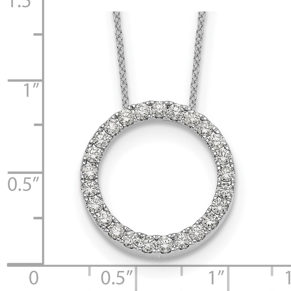 True Origin Lab Grown Diamond VS+ F+ Complete 18 in Eternity Pendant Necklace