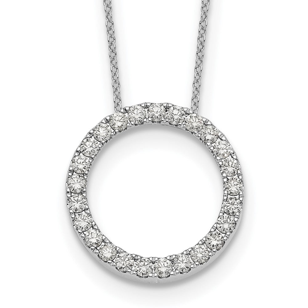 True Origin Lab Grown Diamond VS+ F+ Complete 18 in Eternity Pendant Necklace