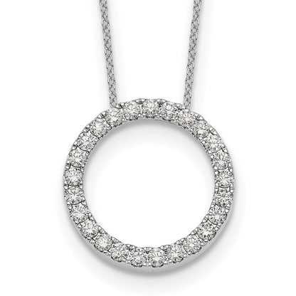 True Origin Lab Grown Diamond VS+ F+ Complete 18 in Eternity Pendant Necklace