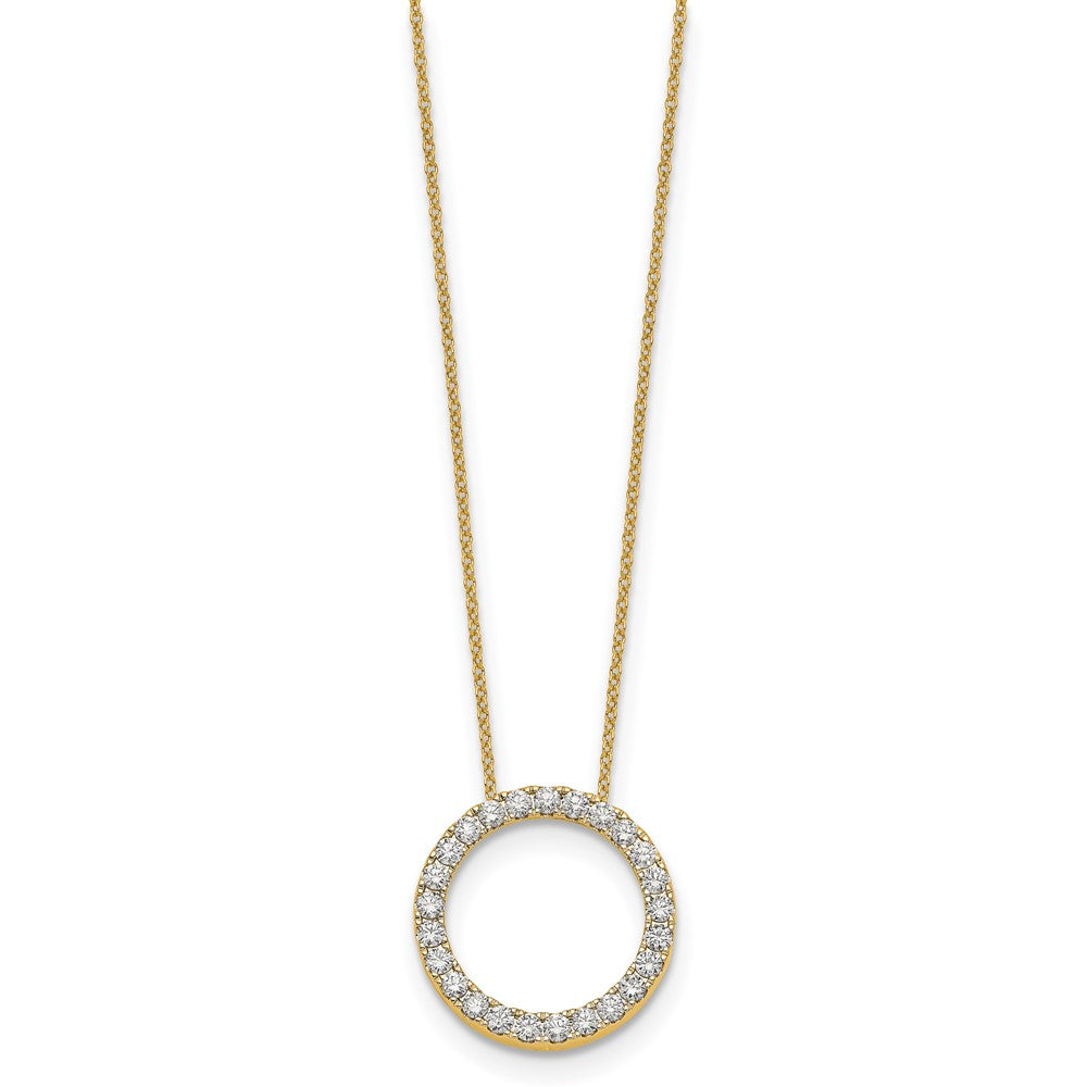 True Origin Lab Grown Diamond VS+ F+ Complete 18 in Eternity Pendant Necklace