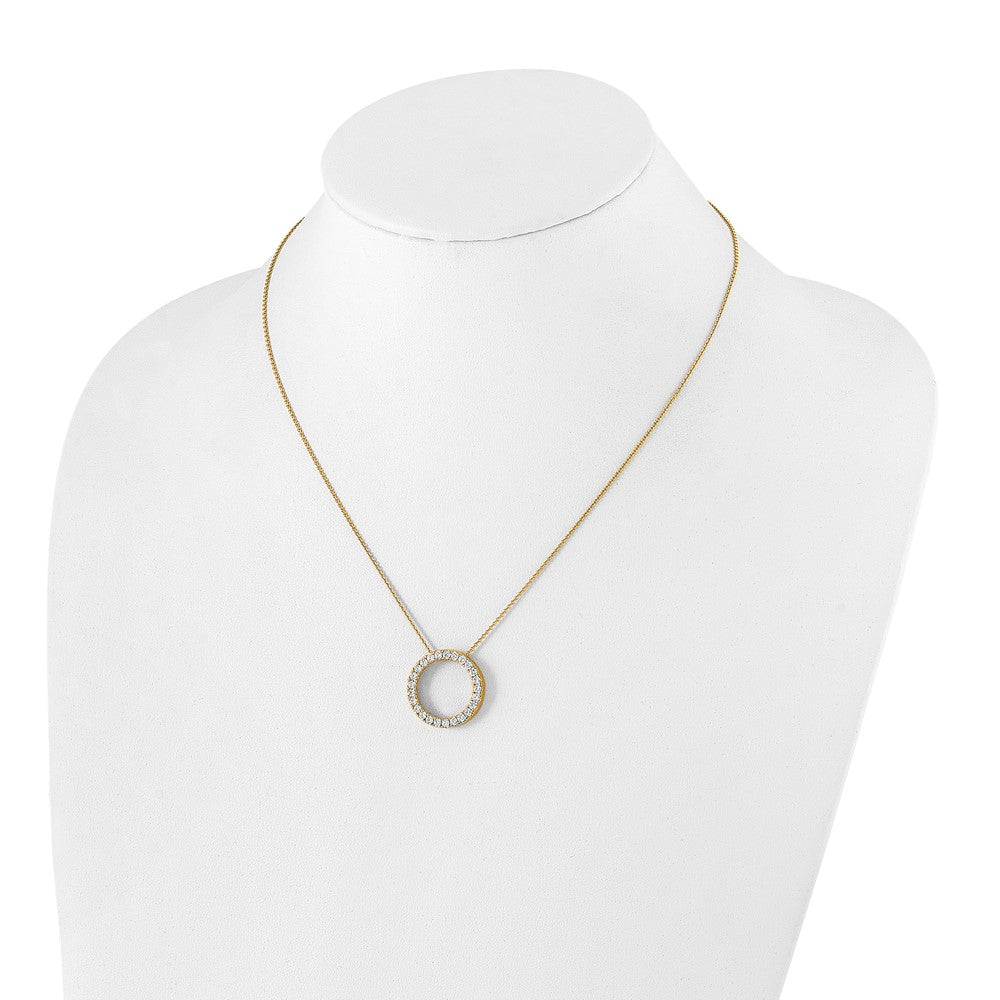 True Origin Lab Grown Diamond VS+ F+ Complete 18 in Eternity Pendant Necklace