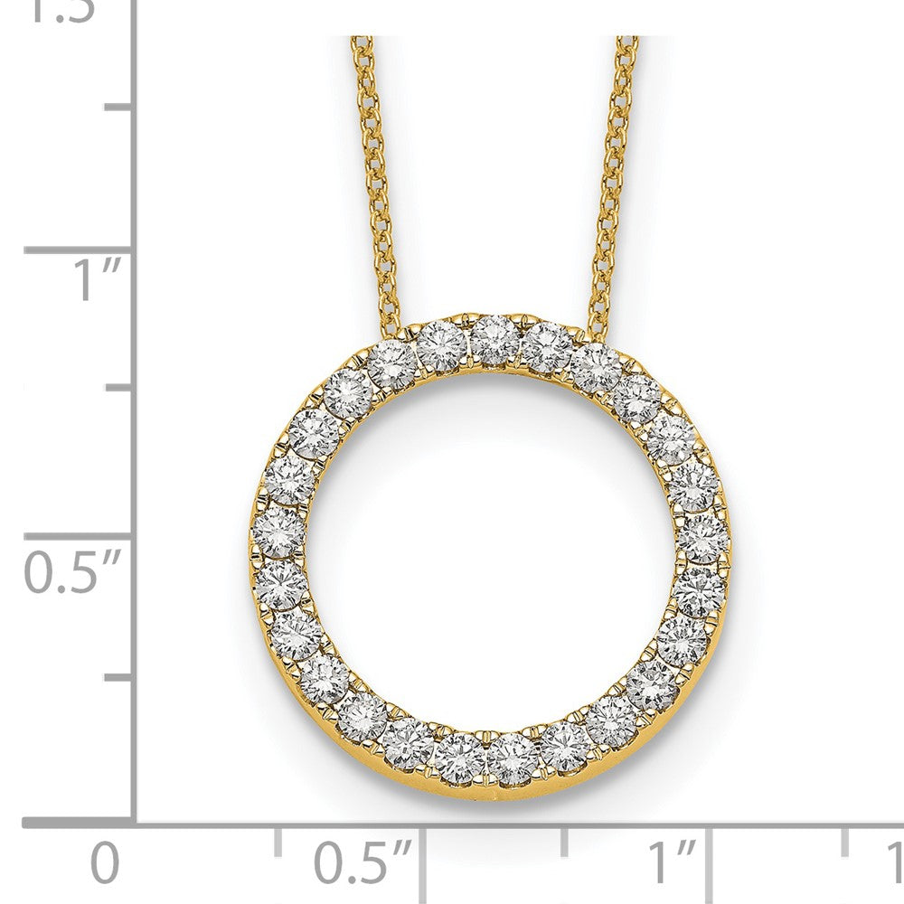 True Origin Lab Grown Diamond VS+ F+ Complete 18 in Eternity Pendant Necklace