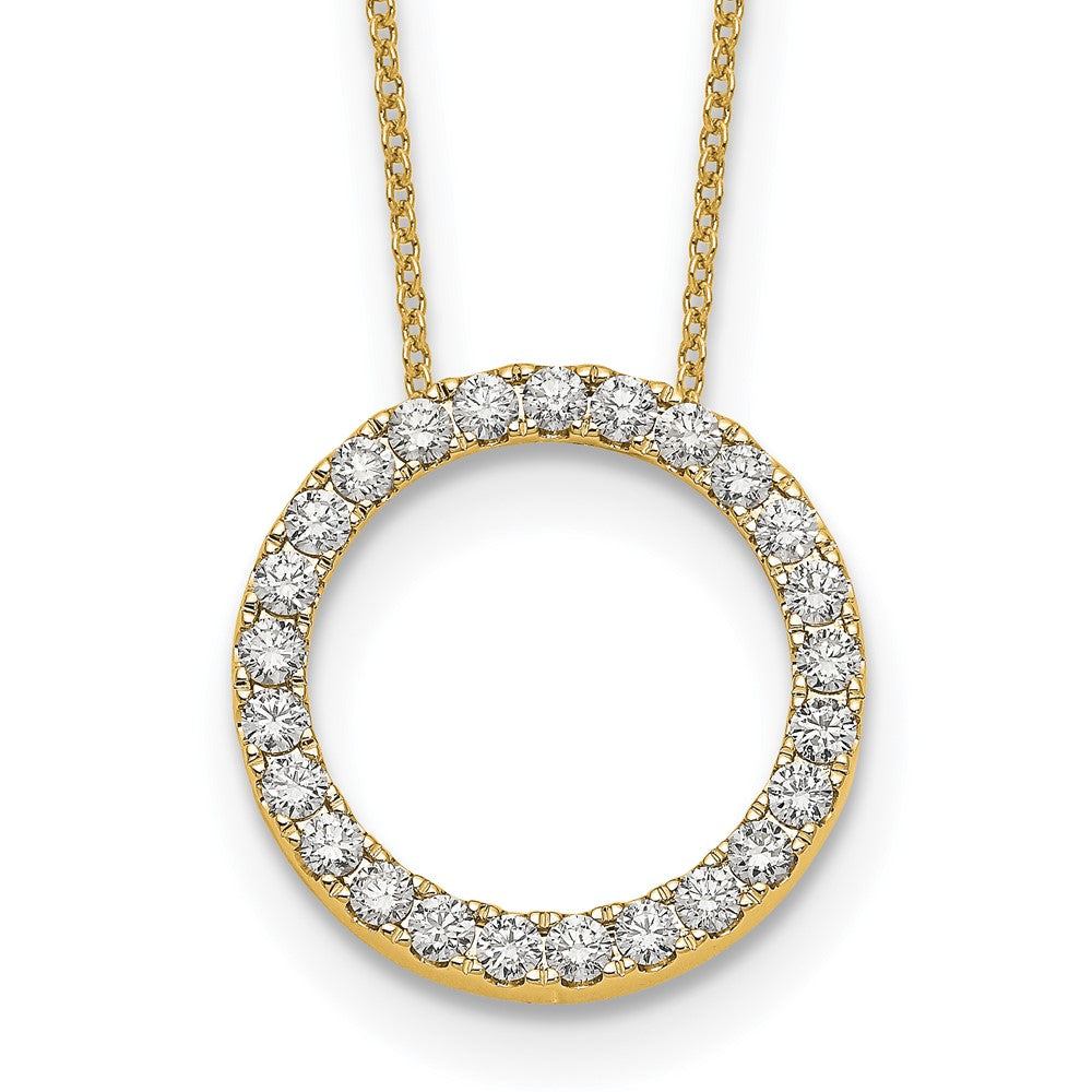 True Origin Lab Grown Diamond VS+ F+ Complete 18 in Eternity Pendant Necklace