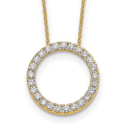 True Origin Lab Grown Diamond VS+ F+ Complete 18 in Eternity Pendant Necklace