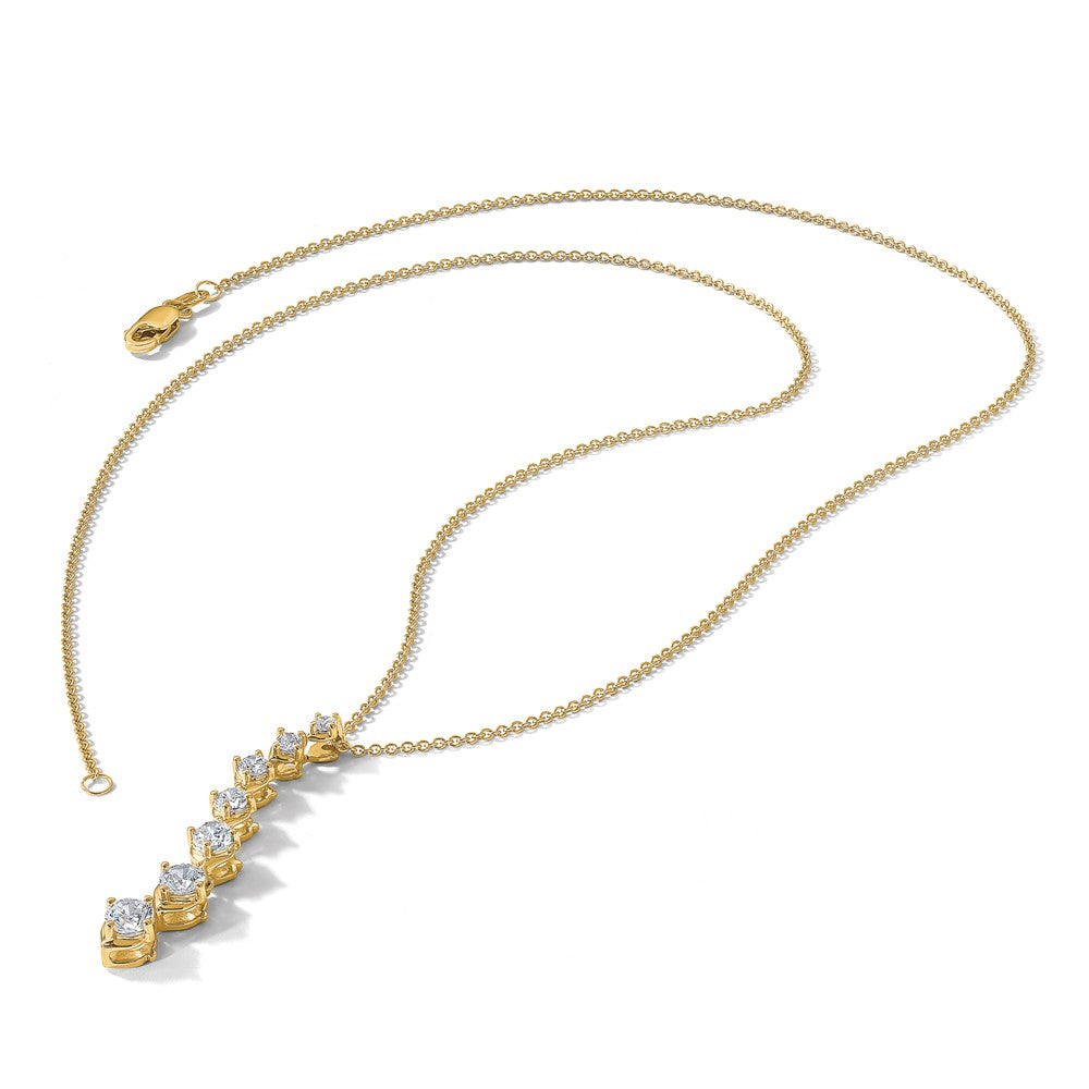 True Origin Lab Grown Diamond VS+ F+ Complete 18 in Eternity Pendant Necklace