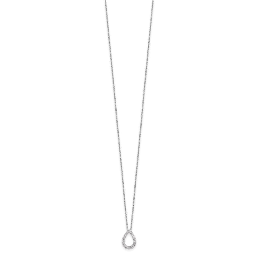 True Origin Lab Grown Diamond VS+ F+ 18 in Complete Teardrop Necklace