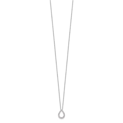 True Origin Lab Grown Diamond VS+ F+ 18 in Complete Teardrop Necklace