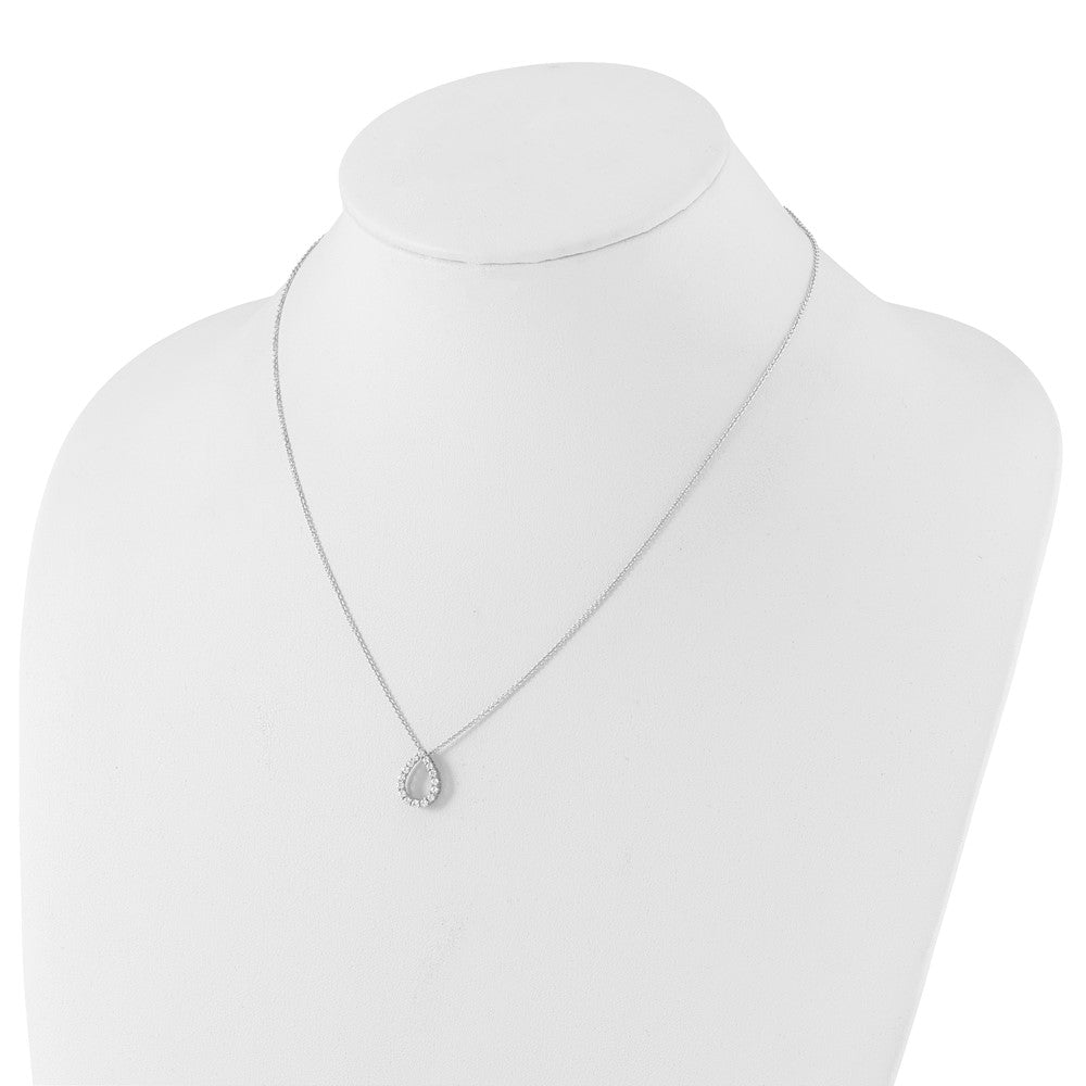True Origin Lab Grown Diamond VS+ F+ 18 in Complete Teardrop Necklace