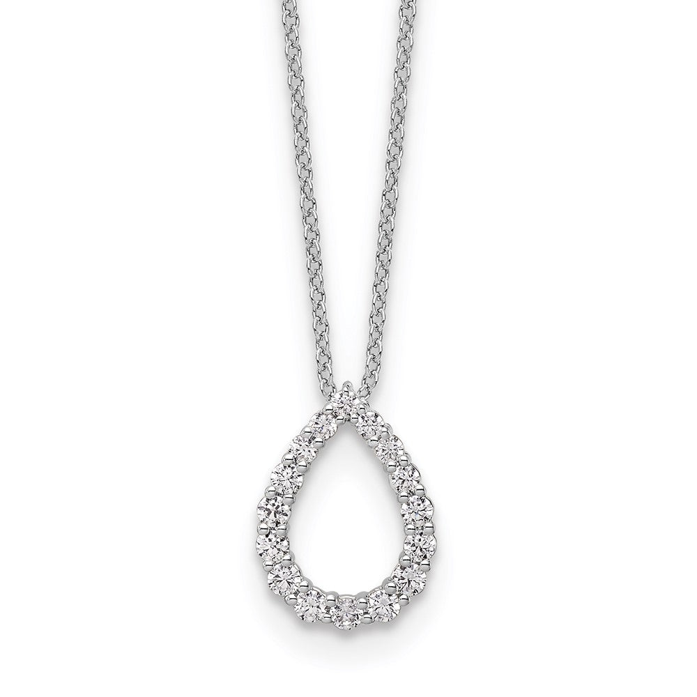 True Origin Lab Grown Diamond VS+ F+ 18 in Complete Teardrop Necklace
