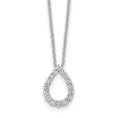 True Origin Lab Grown Diamond VS+ F+ 18 in Complete Teardrop Necklace