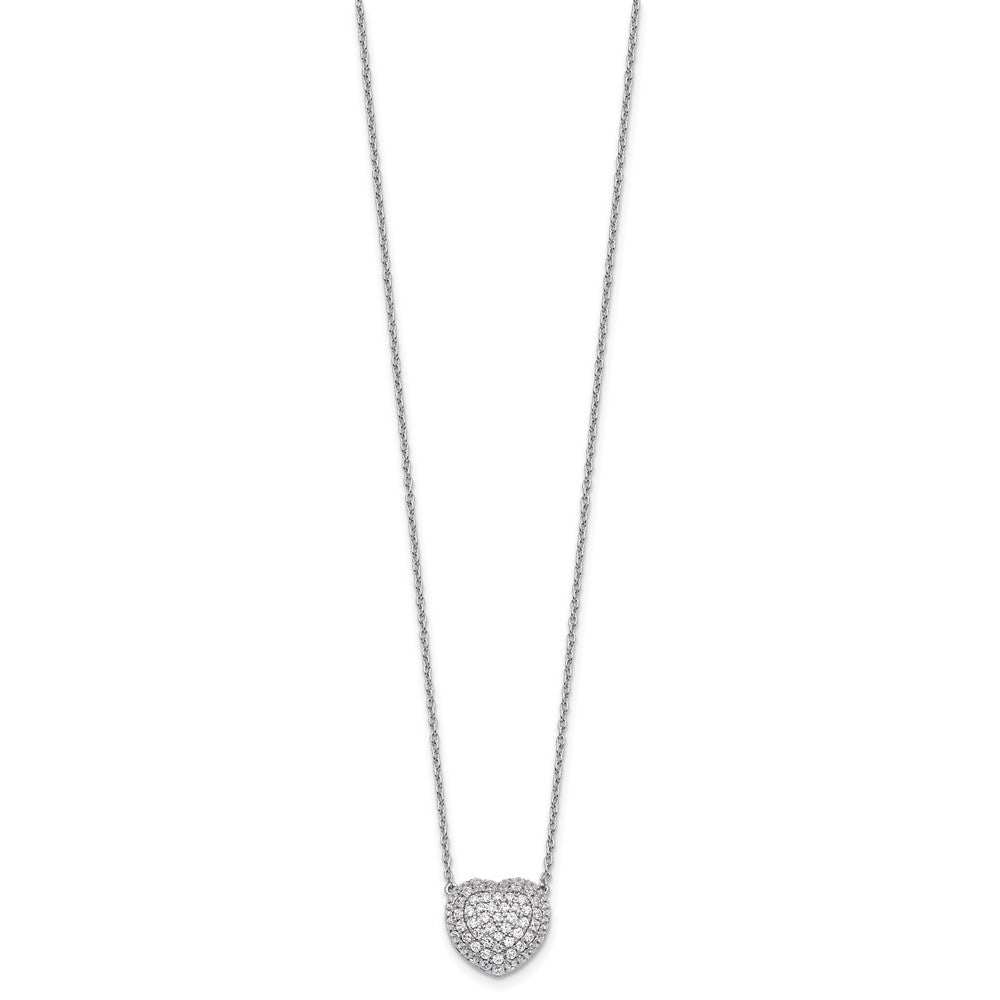 True Origin Lab Grown Diamond VS+ F+ Complete 18 in Heart Necklace