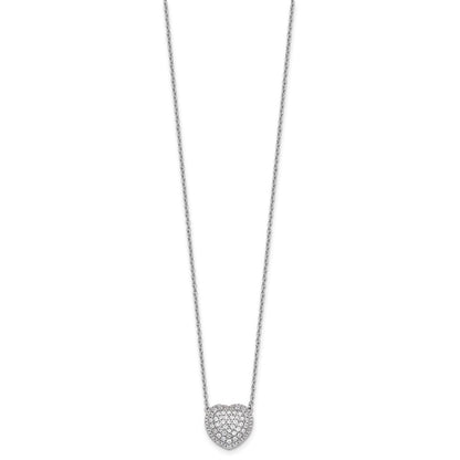 True Origin Lab Grown Diamond VS+ F+ Complete 18 in Heart Necklace