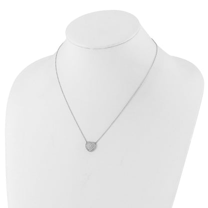 True Origin Lab Grown Diamond VS+ F+ Complete 18 in Heart Necklace