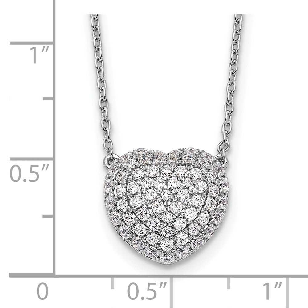 True Origin Lab Grown Diamond VS+ F+ Complete 18 in Heart Necklace
