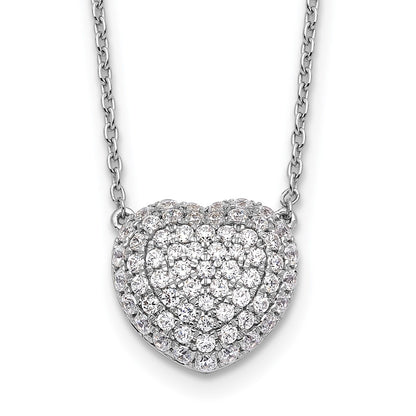 True Origin Lab Grown Diamond VS+ F+ Complete 18 in Heart Necklace